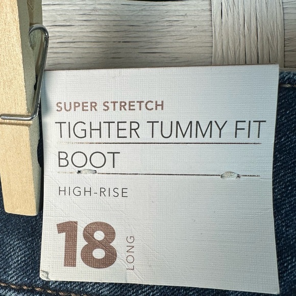 Lane Bryant super stretch tighter tummy fit boot cut high rise long plus size - Picture 5 of 12